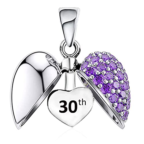 30th charm di buon compleanno cuore per Pandora bracciale da donna - in argento sterling S925-30 °