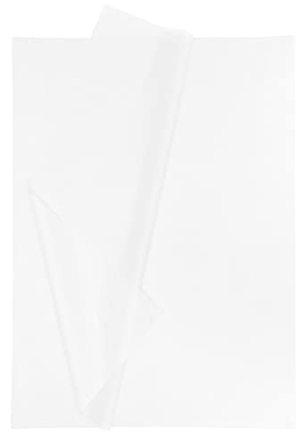 Carta velina per decoupage 28 fogli 50x70 cm Bianco