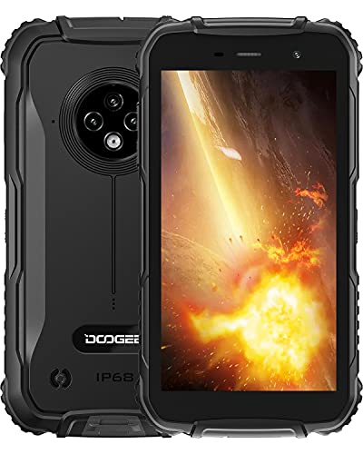 DOOGEE S35 [2021] Rugged Smartphone 4350 mAh Batteria,Telefoni Android 10.0 4G Economici e Pratico, Fotocamera Tripla da 13 MP, 2 GB + 16 GB, 5 Pollici HD+, IP68   IP69K Telofono Cellulare, GPS,Nero