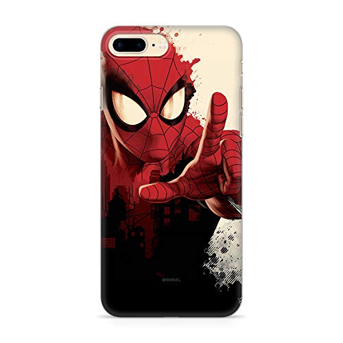 ERT GROUP custodia per cellulare per Apple Iphone 7 PLUS  8 PLUS originale e con licenza ufficiale Marvel, modello Spider Man 006 adattato in modo ottimale alla forma dello smartphone, custodia in TPU