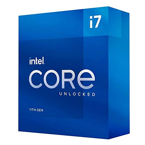 Intel Core i7-11700K processore desktop di 11a generazione (frequenza di base: 3,6 GHz. Tuboost: 4,9 GHz, 8 core, LGA1200) BX8070811700 K