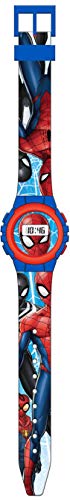 Kids Licensing | Orologio da polso digitale | Spiderman Design | Cinturino stampato muticolor | Orologio bambino polso| 23cm | Sfera da 3,5 mm | Resistente in plastica