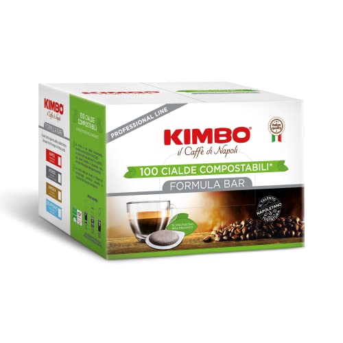 Kimbo Cialde Caffè Compostabili ESE Decaffeinato - 100 Cialde