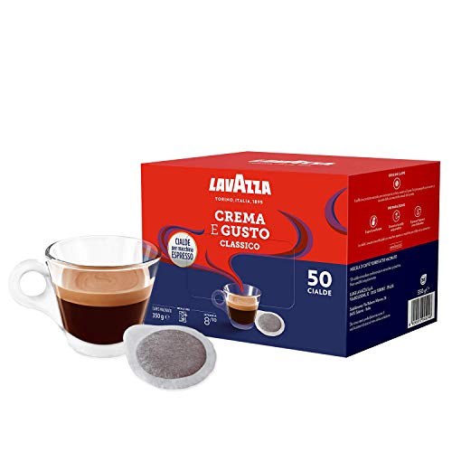 Lavazza Crema E Gusto Classico - Caffè Macinato Espresso in Cialde in Carta, 4 Confezioni Da 50 Cialde