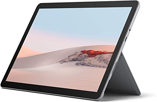 Microsoft Surface GO 2 Tablet, 10.5  , 8 GB RAM, 128 GB SSD, Dual-Core Intel Pentium Gold 4425Y, Windows 10 Home, Platino