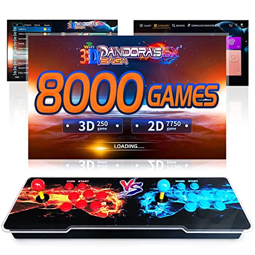 Pandora s Box, 8000 Giochi in 1 Console Pandora Arcade Game Console...