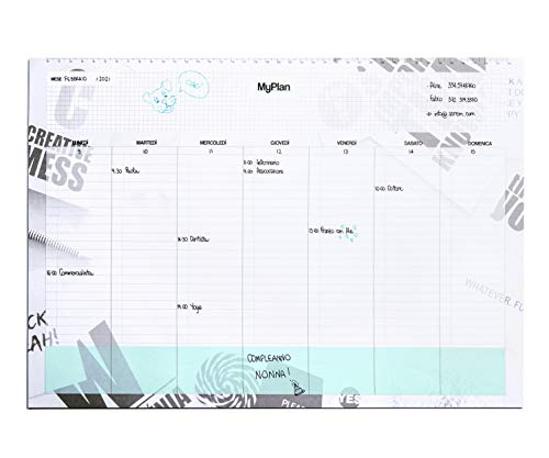 Planner Settimanale da Tavolo - Organizer A3 43x30 a strappo - Agen...