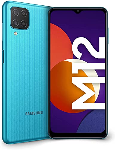 Samsung Galaxy M12 Smartphone Android 11 Display da 6,5 Pollici 4 GB di RAM e 128 GB di Memoria Interna Espandibile Batteria da 5.000 mAh Green [Versione Italiana]