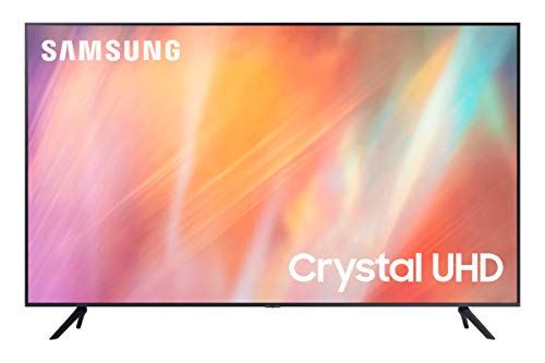 Samsung TV UE55AU7170UXZT, Smart TV 55  Serie AU7100, Modello AU7170, Crystal UHD 4K, Compatibile con Alexa, Grey, 2021, DVB-T2 [Efficienza energetica classe G]