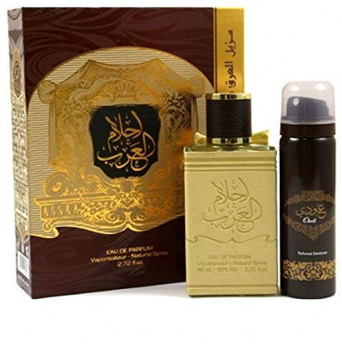 Scatola Profumo Ahlam Al Arab ARD AL ZAAFARAN Eau de Parfum 80 ml + deodorante 25 ml