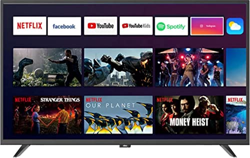 Seleco - Smart TV 55 Pollici, Android 9, LED, 4K, Netflix, Spotify, YouTube, 3x HDMI, 1x USB 3.0, 1x USB 2.0