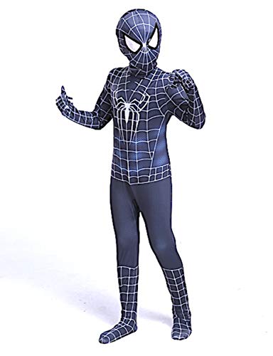 Simile Spiderman Nero Simbionte Cosplay Symbiote Costume Carnevale Animazione Uomo Bambino Cosplay SPM011 (130)