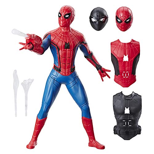 Spider-Man: Far From Home - Spider-Man 3-in-1 con Vestiti Intercambiabili ed Accessori, Action Figure da 33 cm