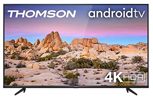 THOMSON 55UG6400 TV 55 pollici, 4K HDR, Ultra HD, Smart TV Powered by Android TV, Slim design (Micro dimming Pro, Smart HDR, HDR 10, Dolby Audio, Google Assistant integrato e Works With Alexa)