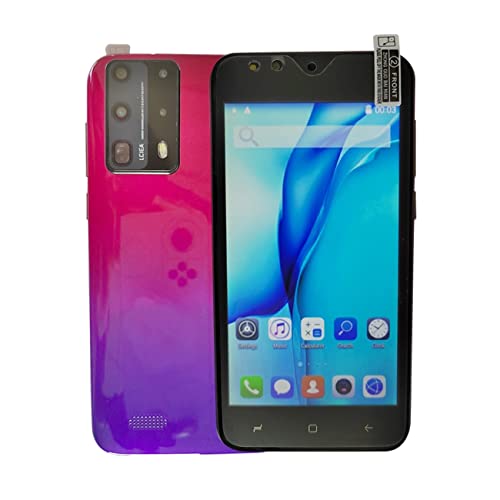 YoBuyBuy Smartphone Dual-Core P40 Pro Schermo da 5 pollici Smartphone 512M+4G Smartphone 3D Cover posteriore placcata in vetro rosso