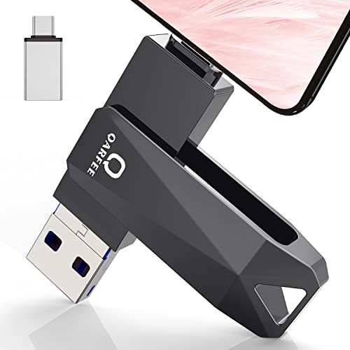128GB Chiavetta USB per Phone Pad Memoria USB 4 in 1 USB Memory Stick Flash Drive Pen Drive per Dispositivi con iOS Android Micro USB Smartphone Tablet Tipo C Porta(Nero)