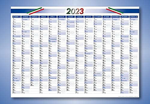 2 pezzi calendario anno - Planner poster Calendari per Italia 2023...