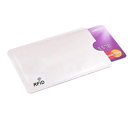 [20 Pz] 20 Custodie con RFID Schermato e Anti-smagnetizzazione, Protezione Rfid NFC Anti-frode, Perfetto per Carte di Credito, Bancomat, Carta d identità,Codice Fiscale e Badge del Lavoro