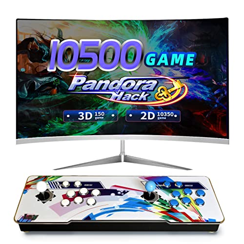 2022 nuova console di gioco Pandora, 10500 giochi in uno, 150 giochi 3D integrati, 35 versioni di liquidazione, supporto joystick arcade a 4 giocatori, console di gioco retrò, adatto per HDMI VGA USB