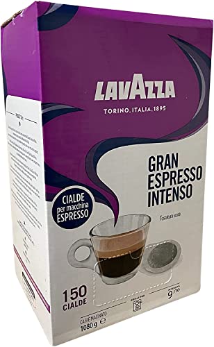300 Cialde Caffe  Filtro Carta 44Mm Lavazza Gran Espresso Intenso Tostatura Scura