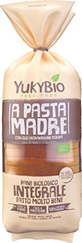 6 x Yukybio Pane Bauletto biologico Pasta Madre Integrale 400g