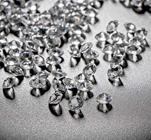 ABSOFINE 10000 Pezzi 6 mm Acrilico Trasparente Diamante Dispersione Festa di Nozze Matrimonio Cristallo Tavolo Coriandoli