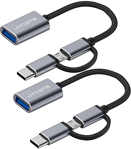 Adattatore 2 in 1 USB C Micro a USB 3.0, da USB C a USB, Convertito...