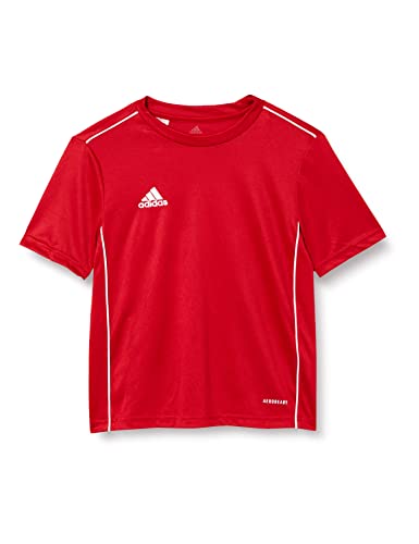 adidas Core18 JSY Y, Maglietta da Calcio Unisex Bambini, Rosso (Power Red White), 11-12 A