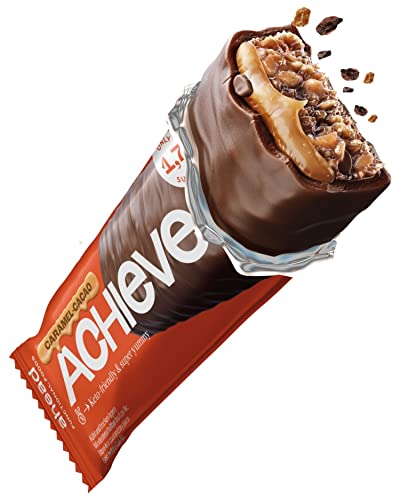 ahead ACHIEVE | Barrette Chetogeniche – 18 x 35g – Cioccolato Keto, cocco con pepite di cacao – solo 1,7g di zucchero* – barrette senza zucchero - barrette keto
