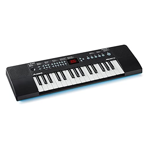 Alesis Melody 32 – Pianola Portatile Per Scuola Media Tastiera Musicale a 32 tasti con casse integrate, 300 suoni, 40 brani dimostrativi e connettività USB-MIDI