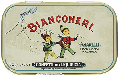 Amarelli 3483 - Liquirizia Latta da 50g da collezione Bianconeri