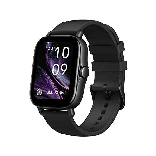 Amazfit GTS 2e Smartwatch, Alexa Integrato, AMOLED da 1,65 , Cardiofrequenzimetro, Monitor del Sonno, SpO2, GPS, Notifiche Messaggi, 90 Modalità Sportive, 5 ATM Impermeabile, Bluetooth 5.0, Nero