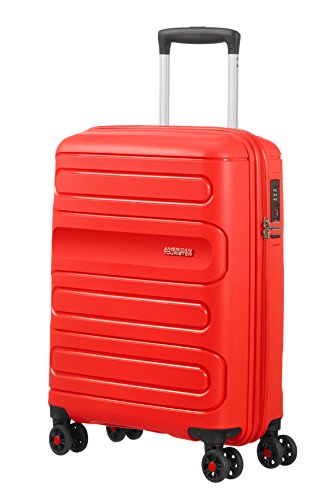 American Tourister Sunside Spinner 55 20 Bagaglio a mano, S (55 cm - 35L), Rosso (Sunset Red)