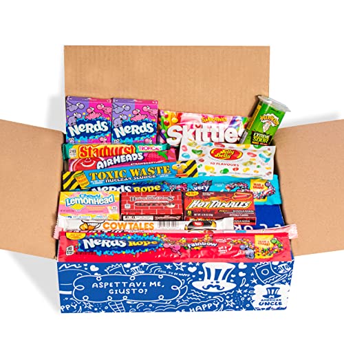 American Uncle caramelle americane box - Mistery box dolci americani da 15 prodotti a sorpresa - idea regalo last minute
