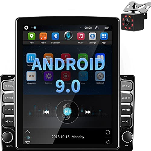 Android 9.0 Autoradio GPS 2 Din, Podofo 9,7 pollici HD 1080P Touch Screen Car Stereo Bluetooth Navigazione WiFi FM Radio Receiver Mobile Mirror Link telefono Dual USB con Telecamera posteriore