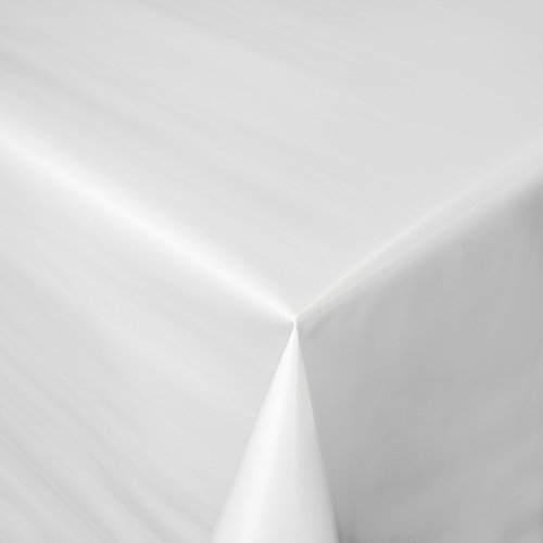 ANRO Tovaglia Cerata al Metro, Colore Bianco, Liscia, Lavabile, 180 x 140 cm, Asciugamani