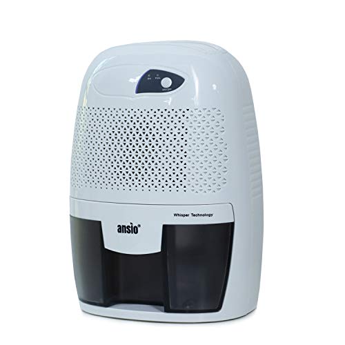 ANSIO Deumidificatore, 500ml, Mini deumidificatore portatile elettrico, Silenzioso e Portatile per Muffa e Umidità, Ideale per casa, ufficio, cucina