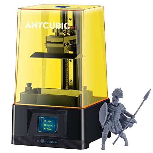 ANYCUBIC Photon Mono 4K Stampante 3D a Resina, 3D Printer 6.23“(4K) Stampa Veloce Alta Trasmittanza Dimensioni 132×80×165mm per Entry-Level, Casa, Scuola, Studio