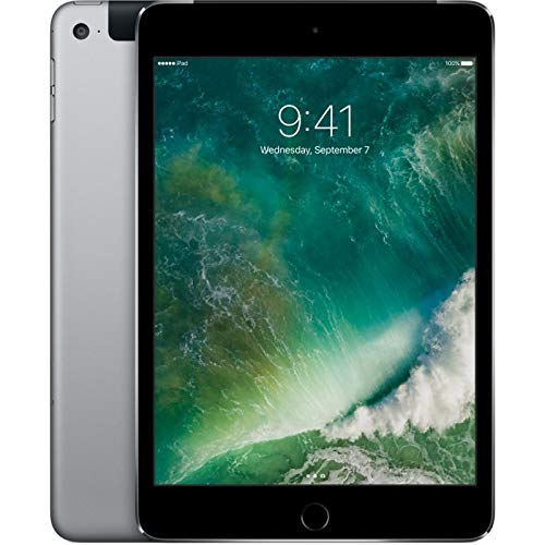 Apple iPad Mini 4 64GB Wi-Fi + Cellular - Grigio Siderale - Sbloccato (Ricondizionato)