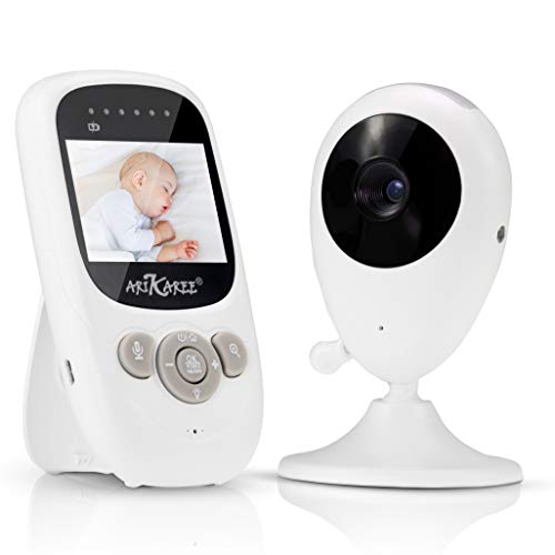 Arikaree Baby Monitor Video Telecamera Sorveglianza Neonato Wifi Con Schermo Colori 2,4 Pollici Luce Notturna Infrarossi Visione Temperatura Cameretta Videocamera Di Sicurezza Bambini Walkie Talkie 