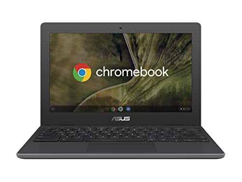 Asus Chromebook C204MA#B08CKXWLP6, Notebook con Monitor 11.6  HD Anti-Glare, Intel Celeron N4020, 4GB LPDDR4, 64GB eMMC, Sistema Operativo Chrome, Rugged Design, Grigio Scuro