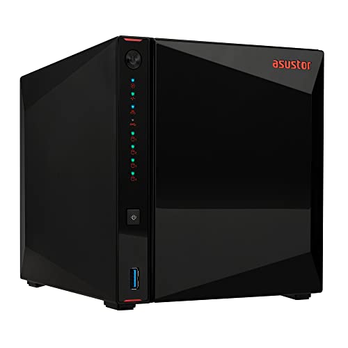Asustor Nimbustor 4 AS5304T 4 Bay server NAS, Quad Core 1.5 GHz, 4GB RAM DDR4, Network Attached Personal Cloud Storage (Senza Disco)