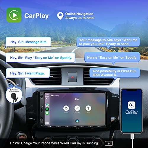ATOTO F7 Autoradio 2 DIN con Android Auto e CarPlay, 7 pollici Vide...