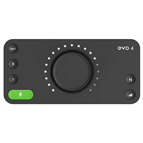 Audient EVO 4 Scheda audio USB, Audio Interface per la produzione di musica (2 in   2 out) USB audio-interfaccia, Alimentazione phantom 48 Volt, 2 preamplificatori microfonici