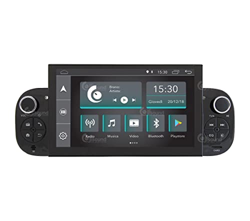 Autoradio Custom Fit per Fiat Panda Android GPS Bluetooth WiFi Dab USB Full HD Touchscreen Display 7 