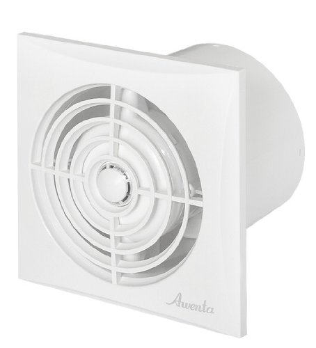 AWENTA, ventilatore da bagno, bianco, Ø 100 mm, molto silenzioso e potente, con sensore di movimento, timer, ventilatore da soffitto o da parete