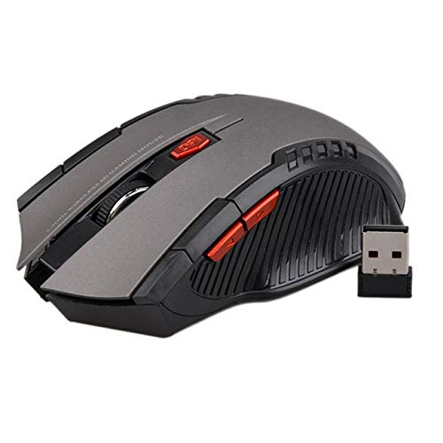 Ba30DEllylelly Mini mouse da gioco ottico wireless da 2,4 GHZ e ricevitore USB per PC laptop