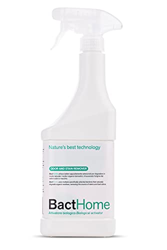 BactHome - elimina odori, macchie di sudore e urina da materassi, vestiti, tessuti, scarpe e attrezzature sportive - BactPro attivatore biologico - Spray 750 ml