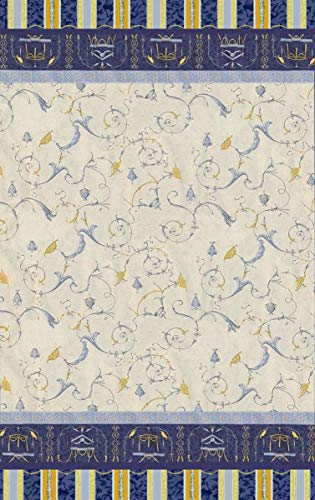 Bassetti, Oplontis Granfoulard, Foulard in Cotone, Blu, 350 x 270 x 1 cm