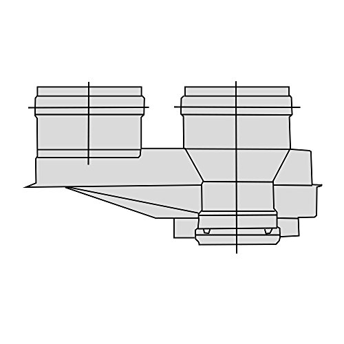 Beretta 1101079 Sdoppiatore Aria-Fumi Diametro per Caldaie a Condensazione, Grigio